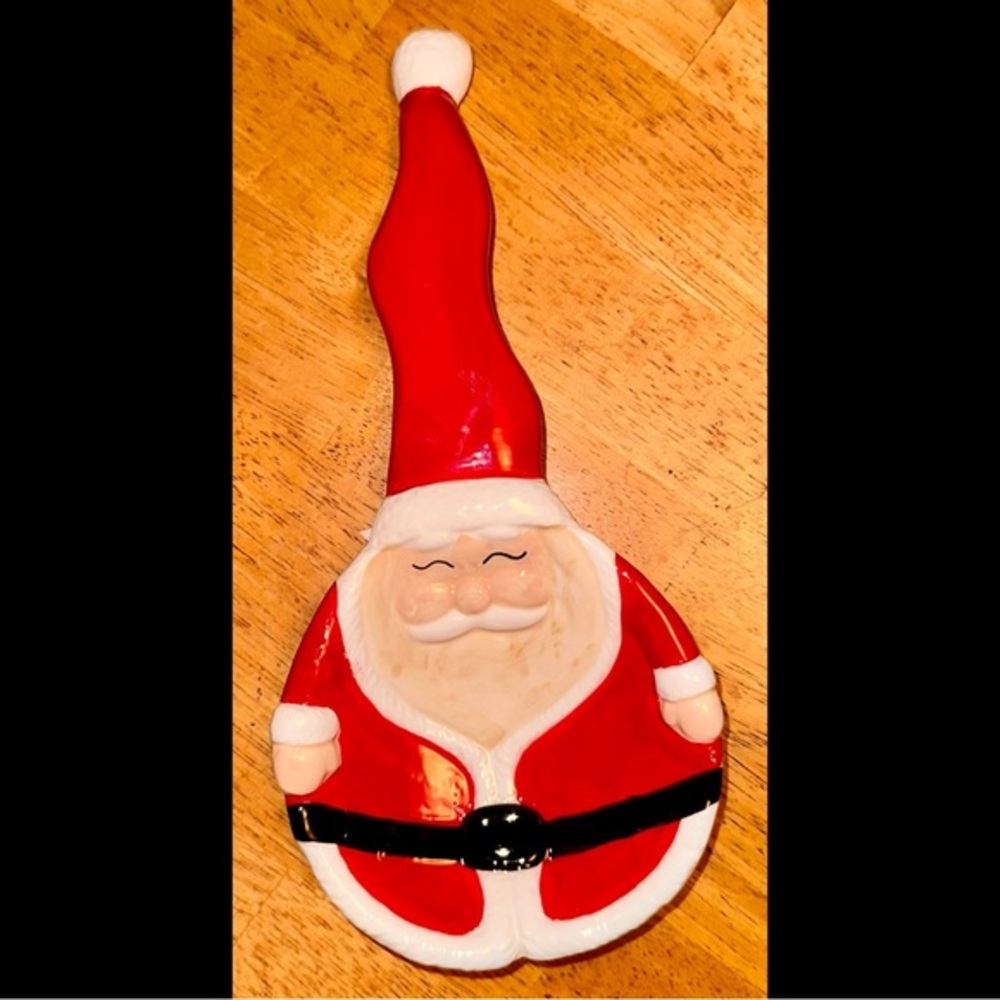 Ciroa Ceramic Santa Claus Spoon Rest BRAND NEW!!